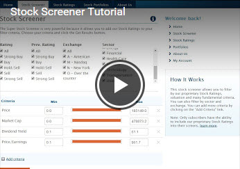 Stock Screener Tutorial